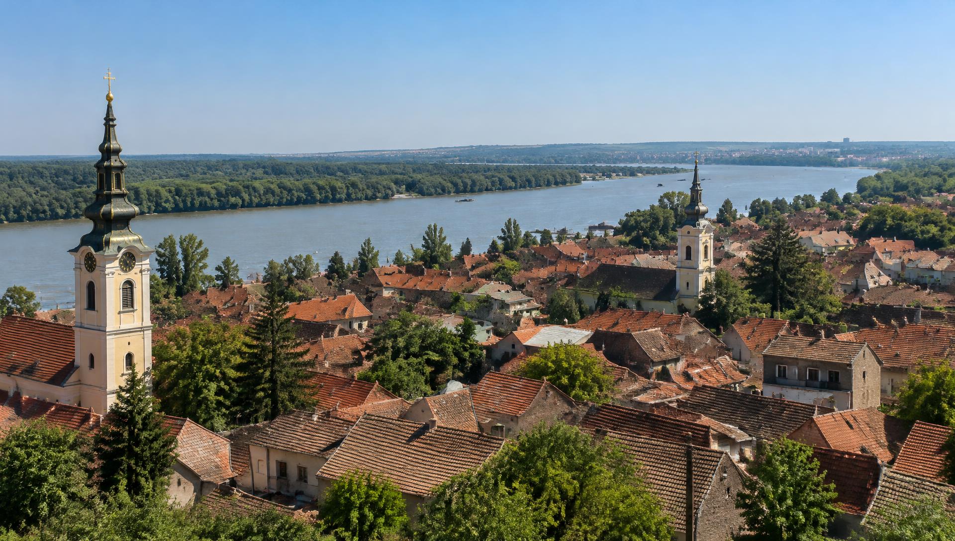 Pogled na Zemun i Dunav